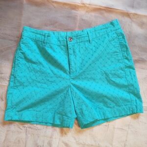 Croft & Barrow Size 10 Teal Eyelet Shorts!